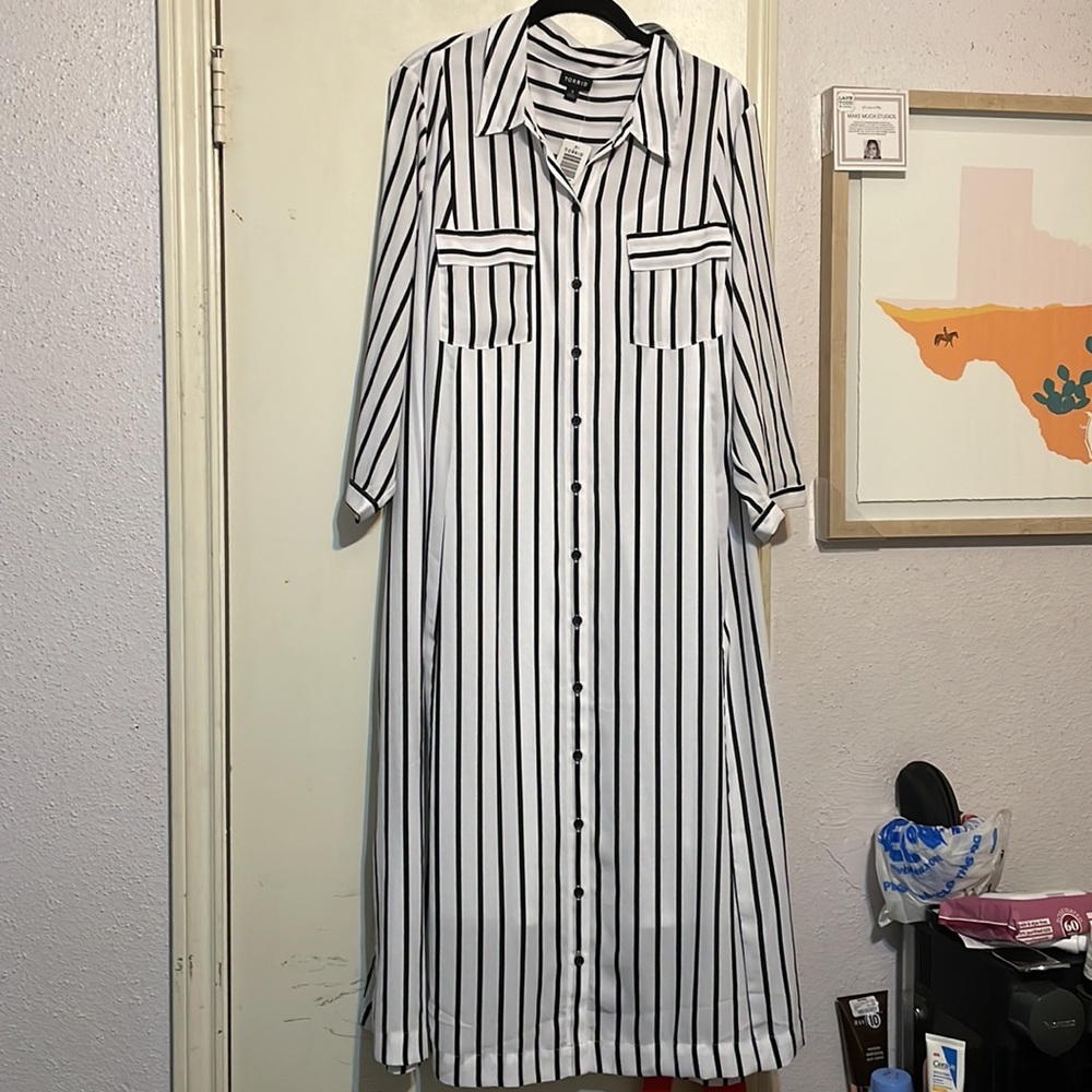 Torrid Striped Shirt Dress